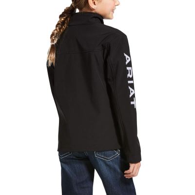 Ariat New Team - Softshell Jas Zwart Kinderen - 17452-761